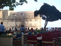 Bokar fortress Dubrovnik - View from the nearby restaurant
