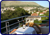 Balcony view at Hotel Ivka