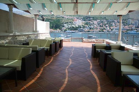 Balcony restaurant at Hotel Kazbek