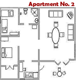 Drace Apartments - first floor - plan 2