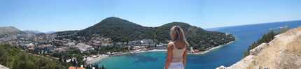 Lapad beaches Dubrovnik panorama