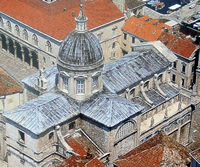 Dubrovnik Cathedral from the air
