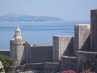 Detail of the land side City walls