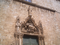 Franciscan church pieta in Dubrovnik