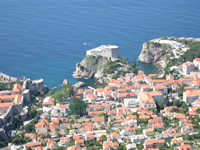 Lovrijenac and Bokar fortress panorama pic