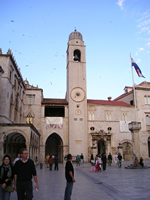 Orlando column in front of the Bell tower