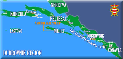 Dubrovnik Region Map